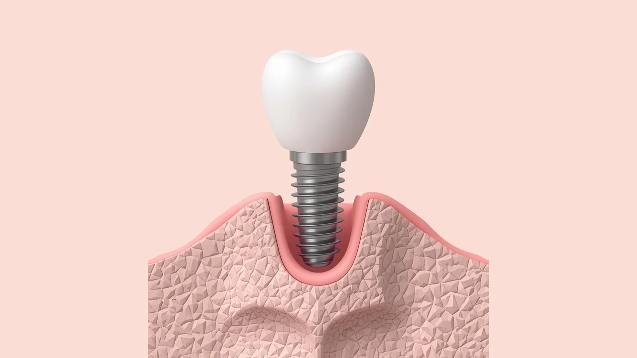 Mi se vede implantul dentar